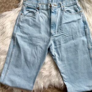Wrangler Light Blue Relaxed Straight Leg Jeans